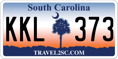 SC license plate KKL373