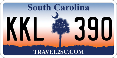 SC license plate KKL390