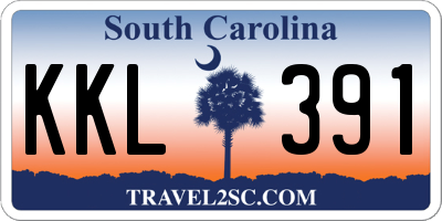 SC license plate KKL391