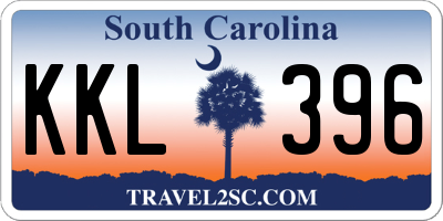 SC license plate KKL396