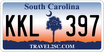 SC license plate KKL397