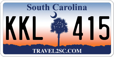 SC license plate KKL415