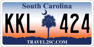 SC license plate KKL424