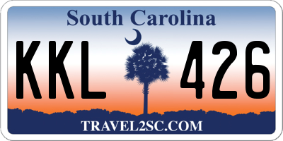 SC license plate KKL426