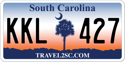 SC license plate KKL427