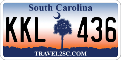 SC license plate KKL436