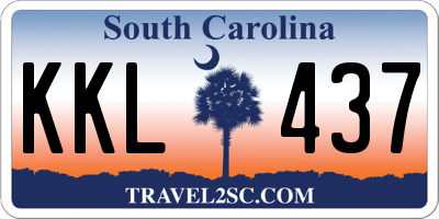 SC license plate KKL437