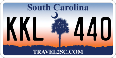 SC license plate KKL440