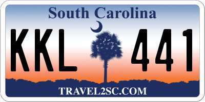 SC license plate KKL441