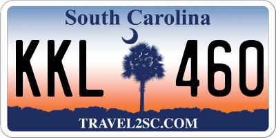 SC license plate KKL460