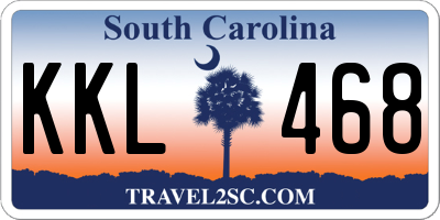SC license plate KKL468