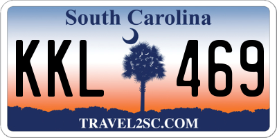 SC license plate KKL469