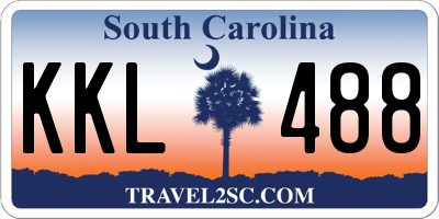 SC license plate KKL488