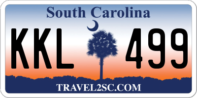 SC license plate KKL499