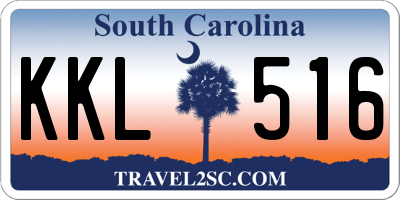 SC license plate KKL516