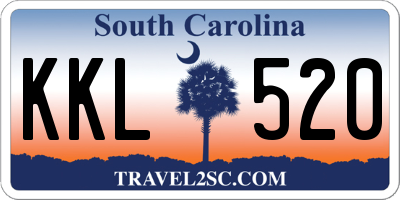 SC license plate KKL520