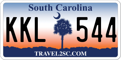 SC license plate KKL544