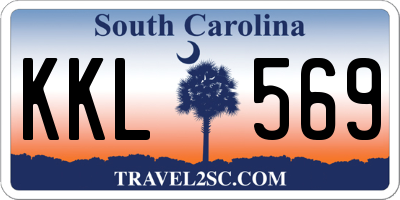 SC license plate KKL569