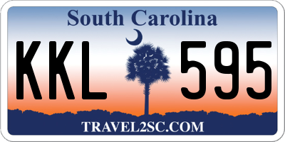 SC license plate KKL595