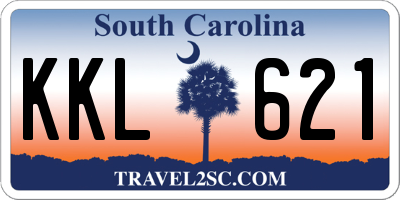 SC license plate KKL621