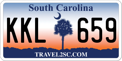 SC license plate KKL659