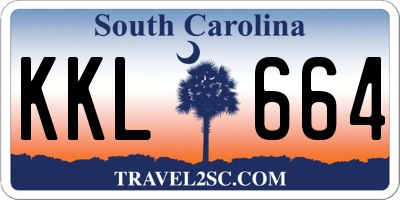 SC license plate KKL664
