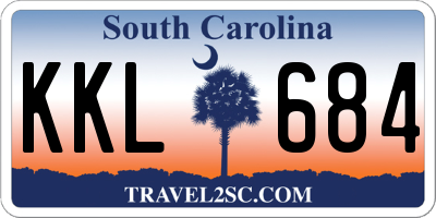 SC license plate KKL684