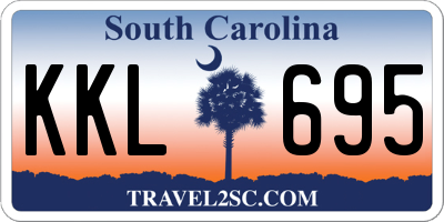 SC license plate KKL695