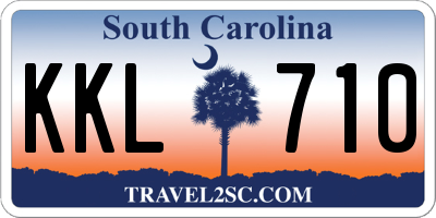 SC license plate KKL710