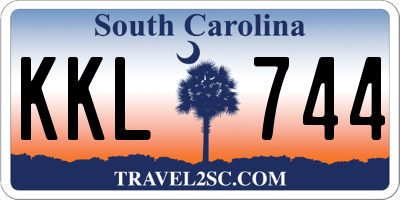 SC license plate KKL744