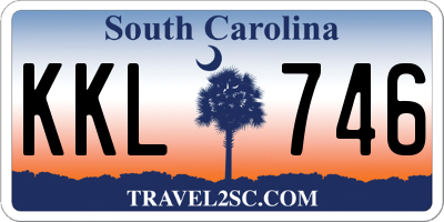 SC license plate KKL746