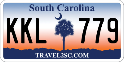 SC license plate KKL779