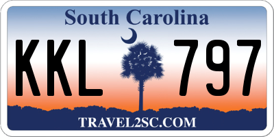 SC license plate KKL797