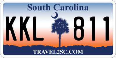 SC license plate KKL811