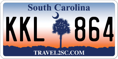 SC license plate KKL864