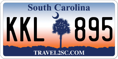 SC license plate KKL895