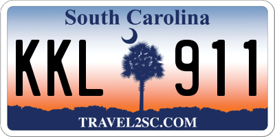 SC license plate KKL911