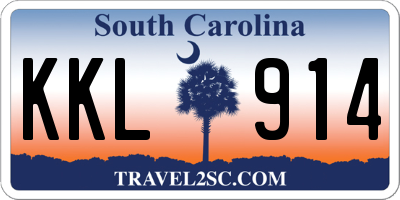 SC license plate KKL914