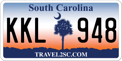 SC license plate KKL948