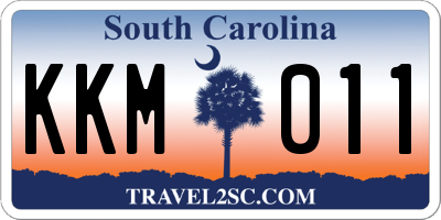 SC license plate KKM011