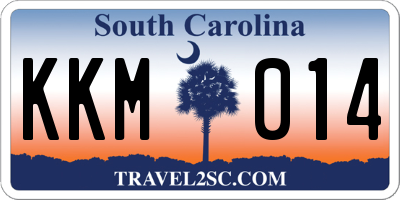 SC license plate KKM014