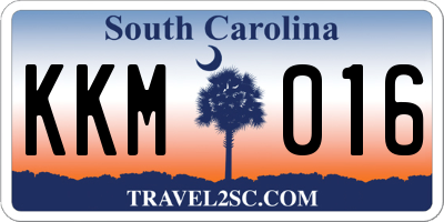 SC license plate KKM016