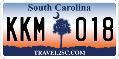 SC license plate KKM018