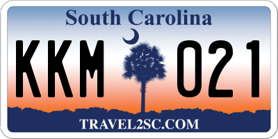 SC license plate KKM021