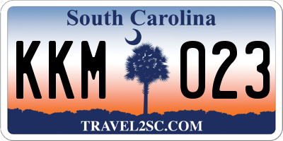 SC license plate KKM023