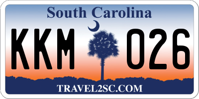 SC license plate KKM026