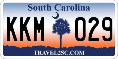 SC license plate KKM029