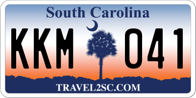 SC license plate KKM041