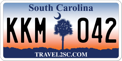 SC license plate KKM042