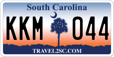 SC license plate KKM044